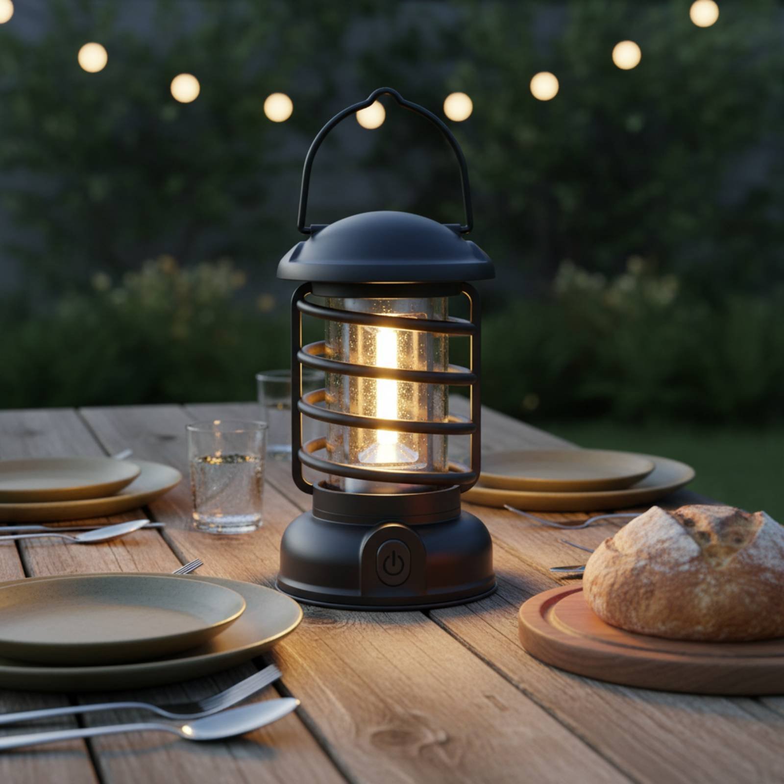 โคมไฟตั้งแคมป์สไตล์เรโทร แหล่ง - Outdoor Camping Lighting บทวิจารณ์และราคา