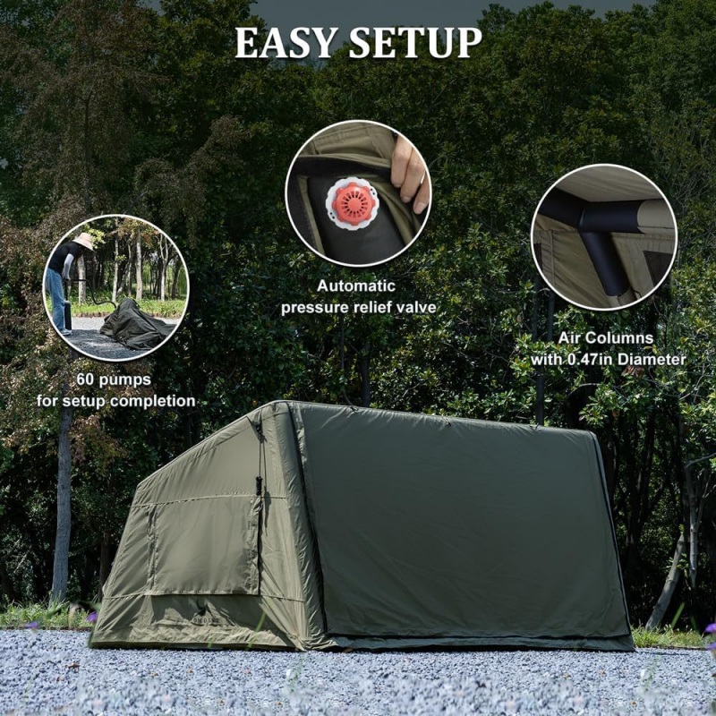 เต็นท์แคมป์ปิ้งอัตโนมัติพองลมส - Outdoor Camping Set บทวิจารณ์และราคา