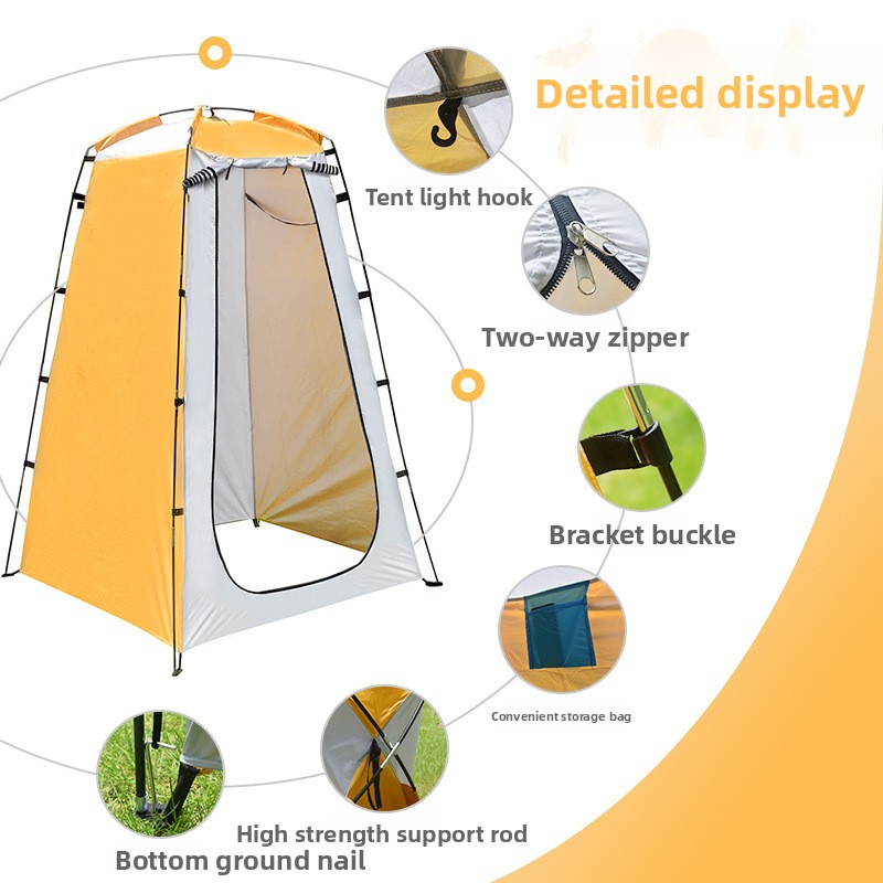 เต็นท์อาบน้ำกลางแจ้งแบบพกพา เต - Outdoor Camping Toilet บทวิจารณ์และราคา
