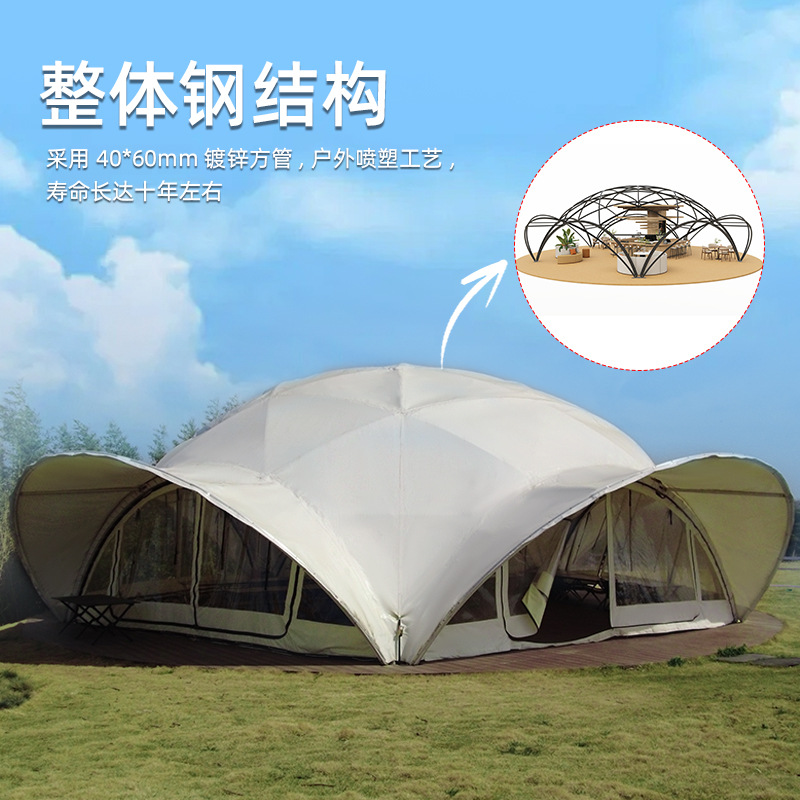 เต็นท์กลางแจ้งขนาดใหญ่ หลังคาค - Outdoor Camping Exhibition บทวิจารณ์และราคา