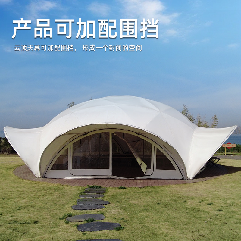 เต็นท์กลางแจ้งขนาดใหญ่ หลังคาค - Outdoor Camping Exhibition บทวิจารณ์และราคา