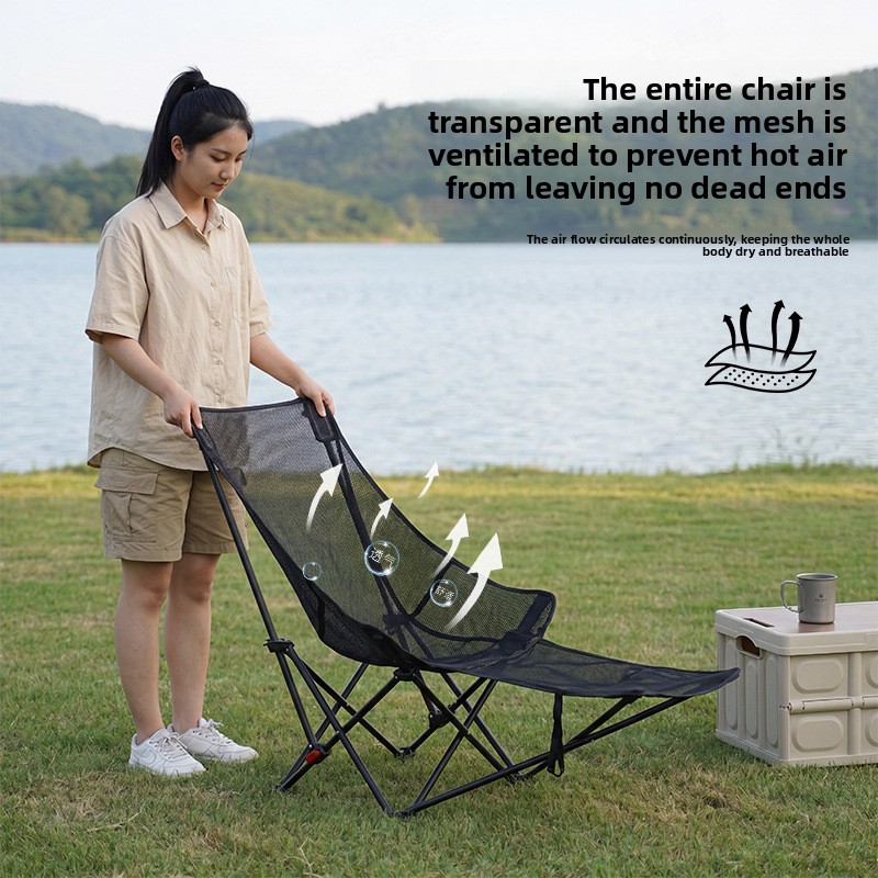 เก้าอี้ตกปลาแบบพับได้สำหรับตั้ - Outdoor Camping High Chair บทวิจารณ์และราคา