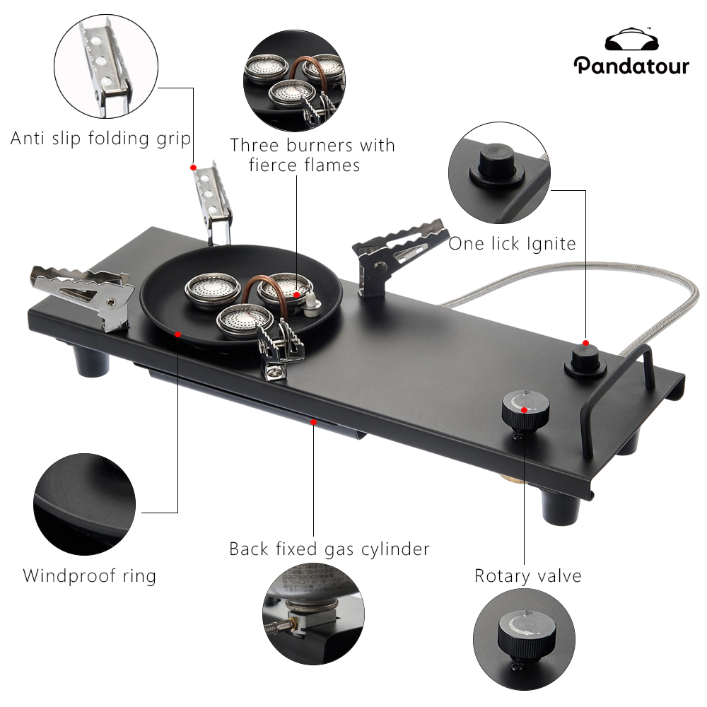 เตาแก๊สพับได้ Pandatour Campin - Outdoor Camping Heater For Tent บทวิจารณ์และราคา