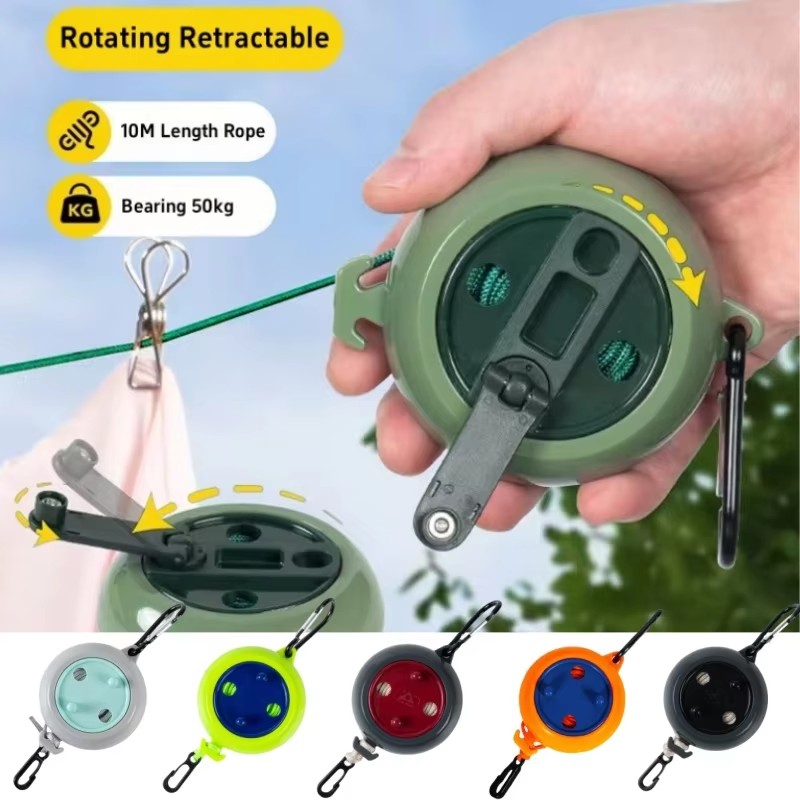 ราวตากผ้าแบบยืดหดได้ 10 เมตร ส - Camping Outdoor Clothing บทวิจารณ์และราคา