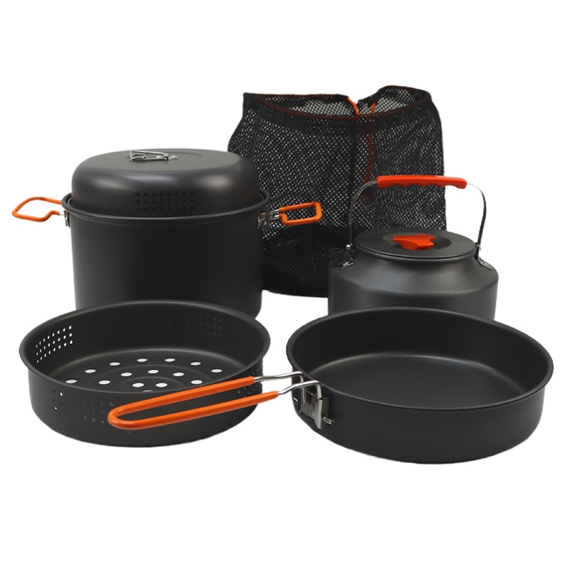 ชุดหม้อนึ่งหม้ออาหารสำหรับตั้ง - Outdoor Camping Kettle บทวิจารณ์และราคา