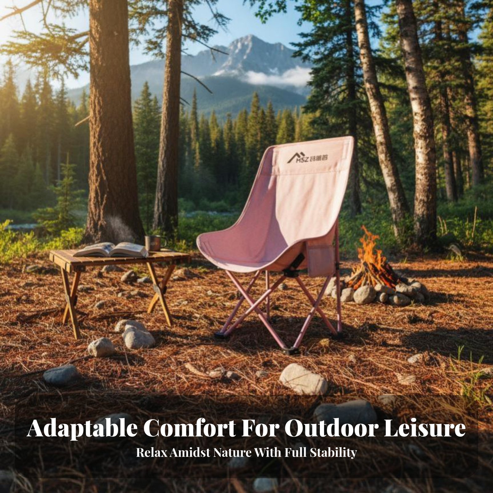 เก้าอี้พับได้ตาข่ายพนักพิงสูง  - Outdoor Camping High Chair บทวิจารณ์และราคา