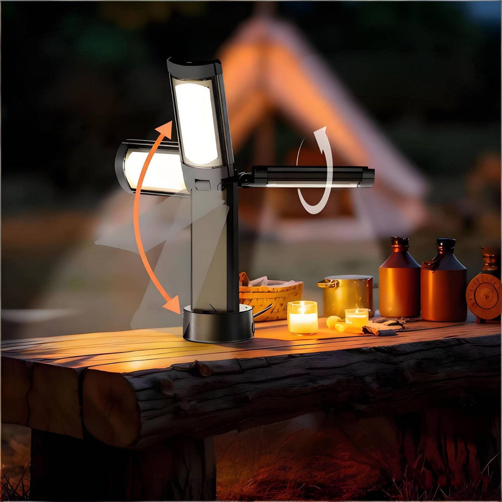 โคมไฟเต็นท์แบบยืดหดได้ ปรับควา - Outdoor Camping Lighting บทวิจารณ์และราคา