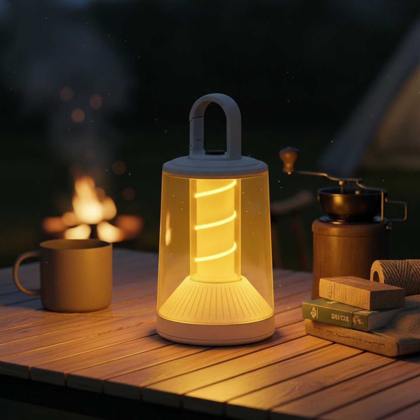 โคมไฟแขวนแบบใช้แบตเตอรี่ 360 ° - Camping Lantern บทวิจารณ์และราคา