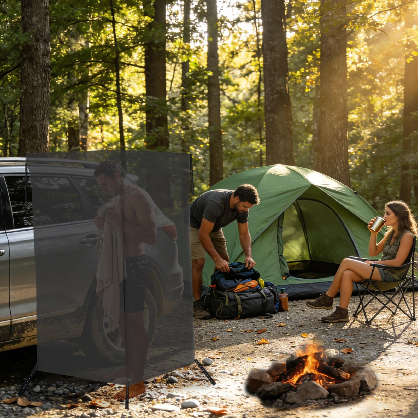 ห้องแต่งตัวแบบพกพา ติดตั้งข้าง - Outdoor Camping Car Tent บทวิจารณ์และราคา