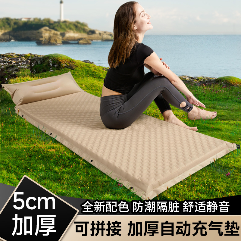 แผ่นรองนอนพกพาแบบพองลมเองได้ ก - Inflatable Mattress บทวิจารณ์และราคา