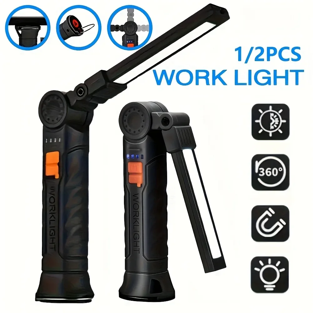 ไฟฉาย LED แบบพกพา COB แบบชาร์จ - Outdoor Camping Adventure Lamp บทวิจารณ์และราคา
