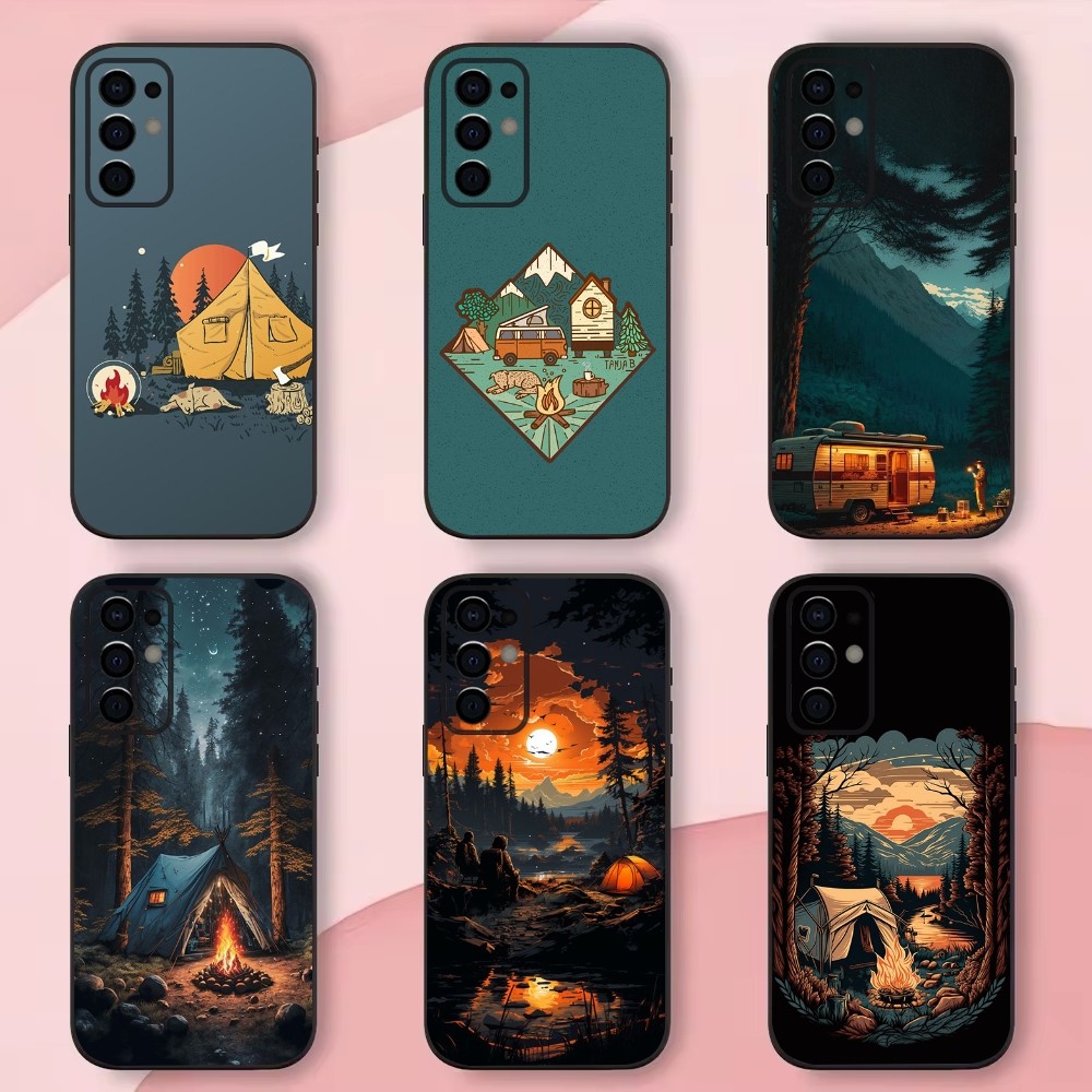 เคสโทรศัพท์สำหรับ Samsung S24, - Outdoor Camping Quotes บทวิจารณ์และราคา