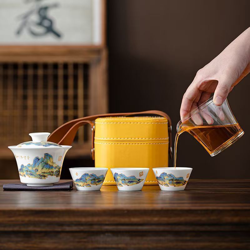 ชุดน้ำชาพอร์ซเลนสีขาว Travel J - Outdoor Camping Kettle บทวิจารณ์และราคา
