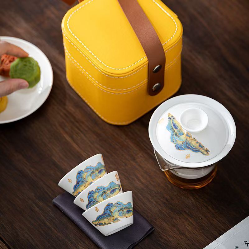 ชุดน้ำชาพอร์ซเลนสีขาว Travel J - Outdoor Camping Kettle บทวิจารณ์และราคา