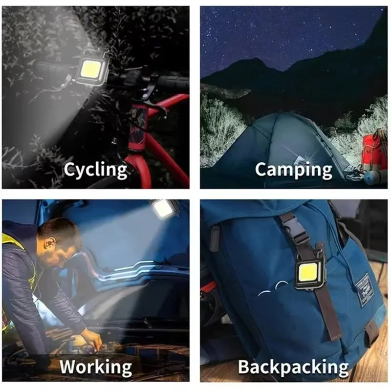 ไฟฉายพวงกุญแจ MINI COB สว่างพิ - Outdoor Camping Adventure Lamp บทวิจารณ์และราคา