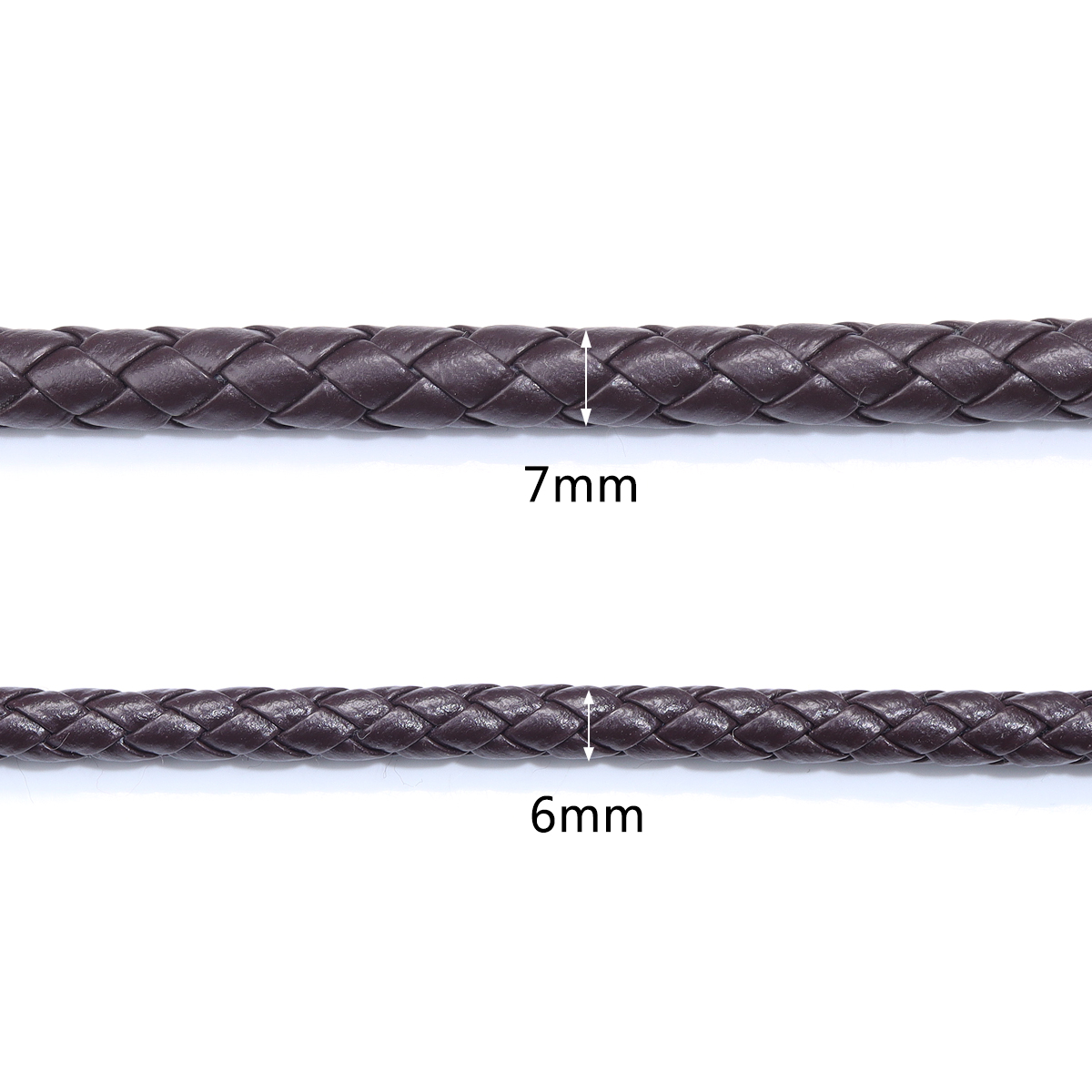 5 หลา/lot 6/7 มม.หนังถักรอบ PU - Paracord Bracelet บทวิจารณ์และราคา