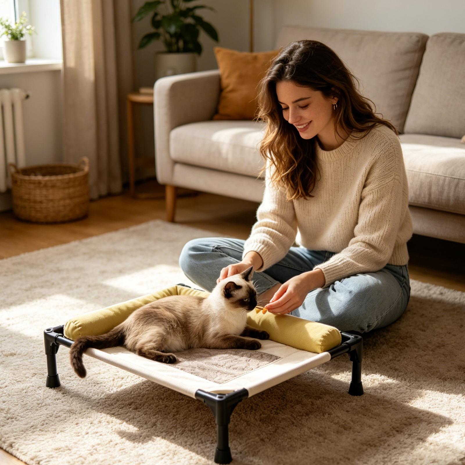 เตียงนอนสุนัขกลางแจ้งแบบถอดประ - Outdoor Camping Dog Bed บทวิจารณ์และราคา