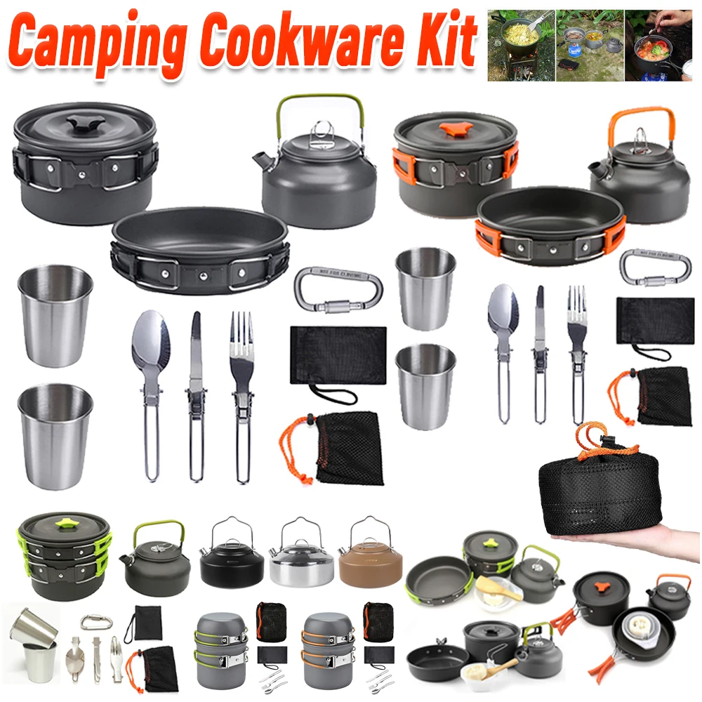 ชุดเครื่องครัวสำหรับตั้งแคมป์  - Outdoor Camping Kettle บทวิจารณ์และราคา