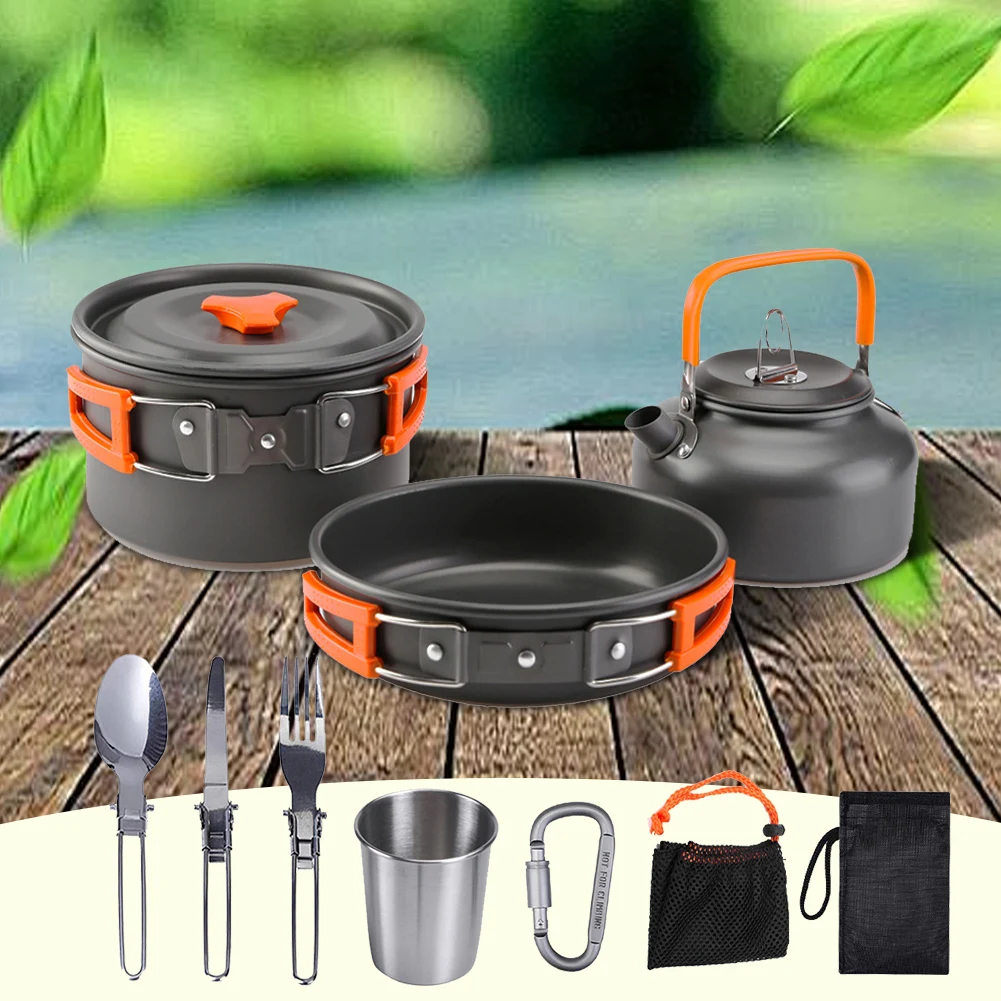 ชุดเครื่องครัวสำหรับตั้งแคมป์  - Outdoor Camping Kettle บทวิจารณ์และราคา