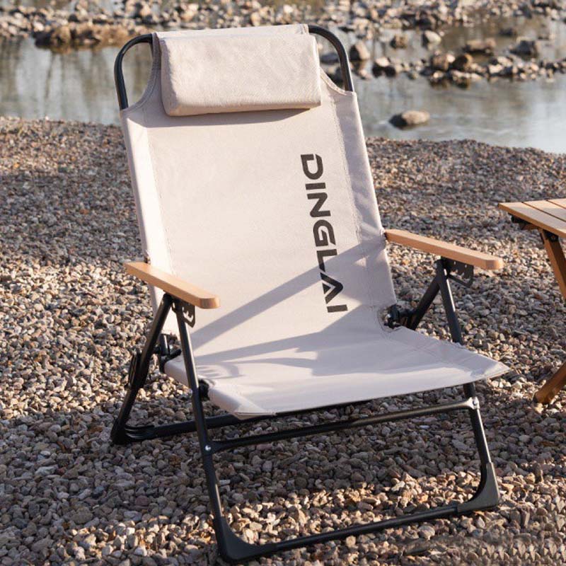 เก้าอี้พับกลางแจ้ง เก้าอี้พักผ - Outdoor Camping High Chair บทวิจารณ์และราคา