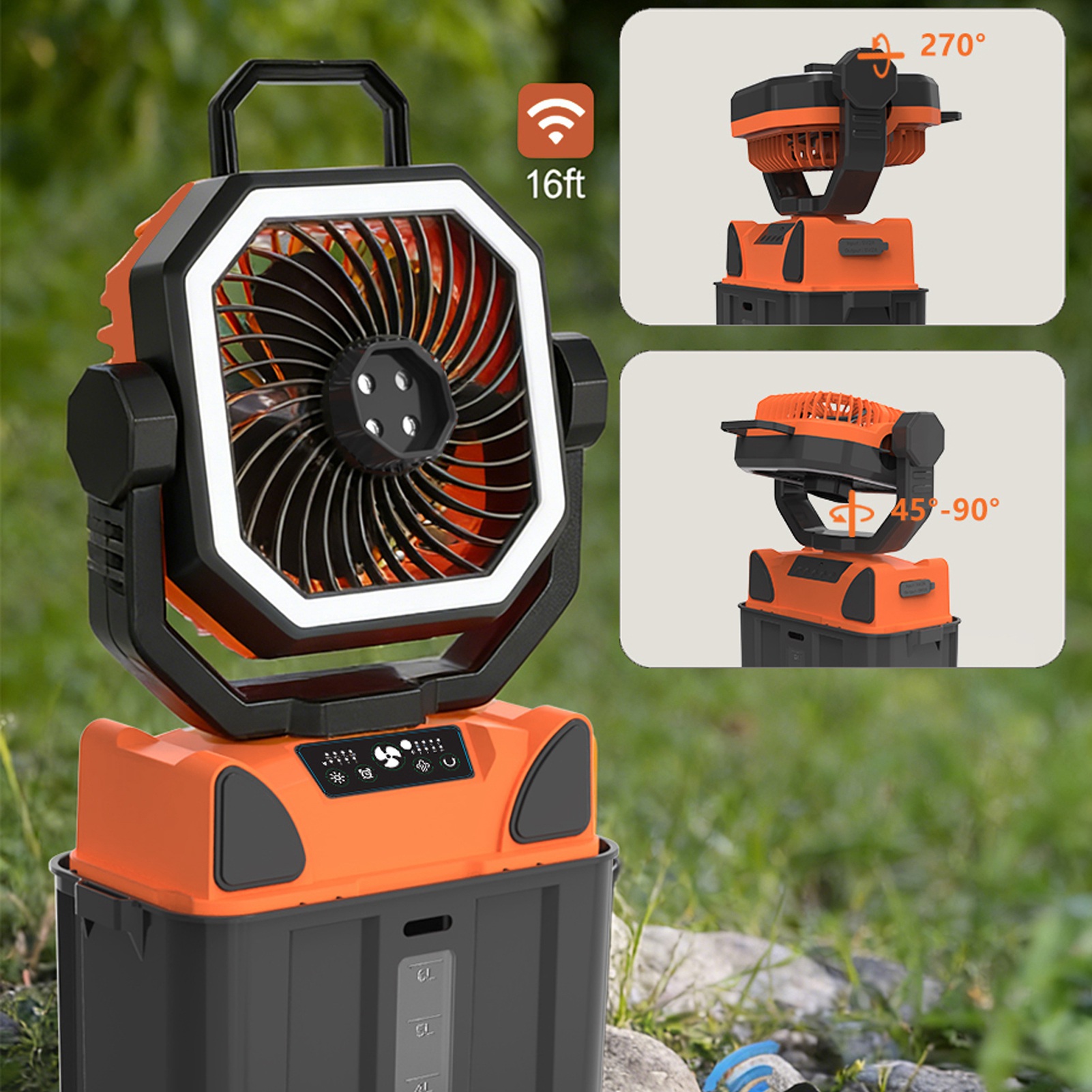 พัดลมแคมป์ปิ้งแบบชาร์จไฟได้พร้ - Outdoor Camping Fan บทวิจารณ์และราคา