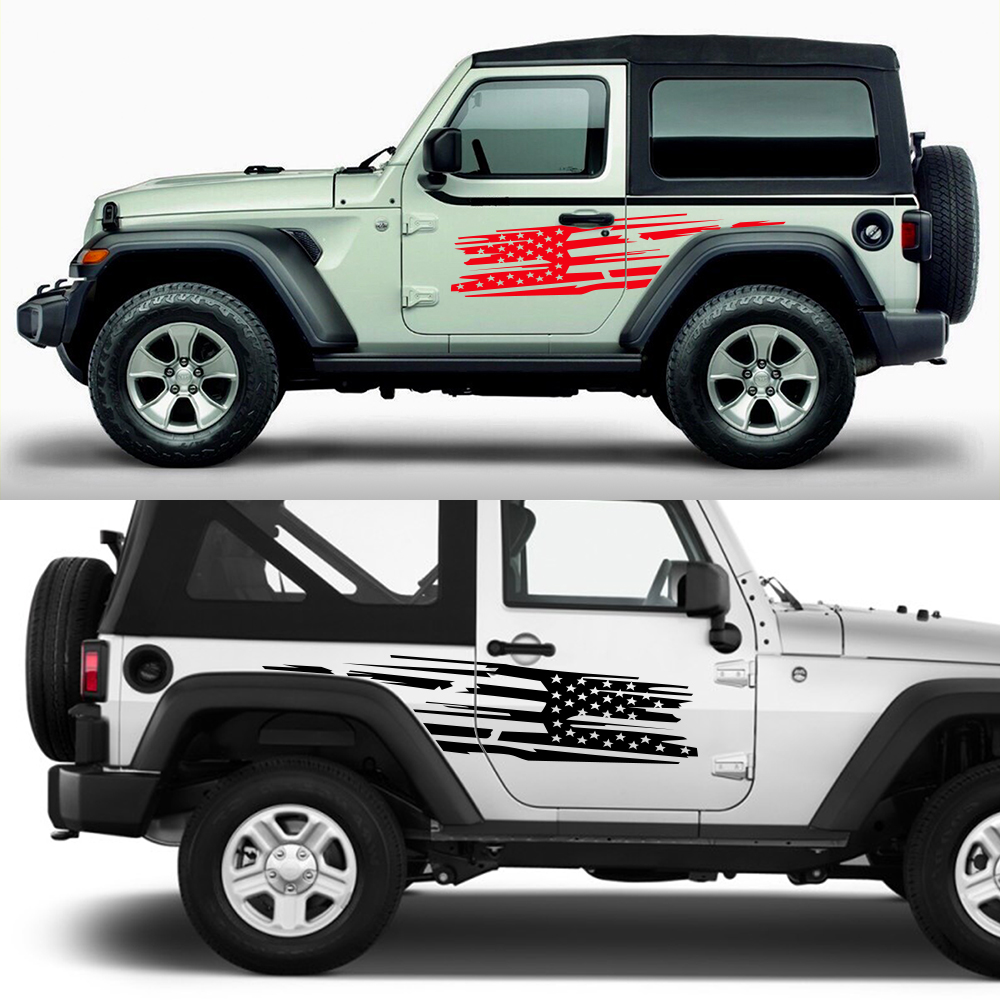 สติกเกอร์ด้านข้างประตูรถสำหรับ - Outdoor Camping Jeep บทวิจารณ์และราคา