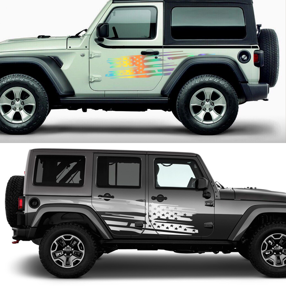 สติกเกอร์ด้านข้างประตูรถสำหรับ - Outdoor Camping Jeep บทวิจารณ์และราคา